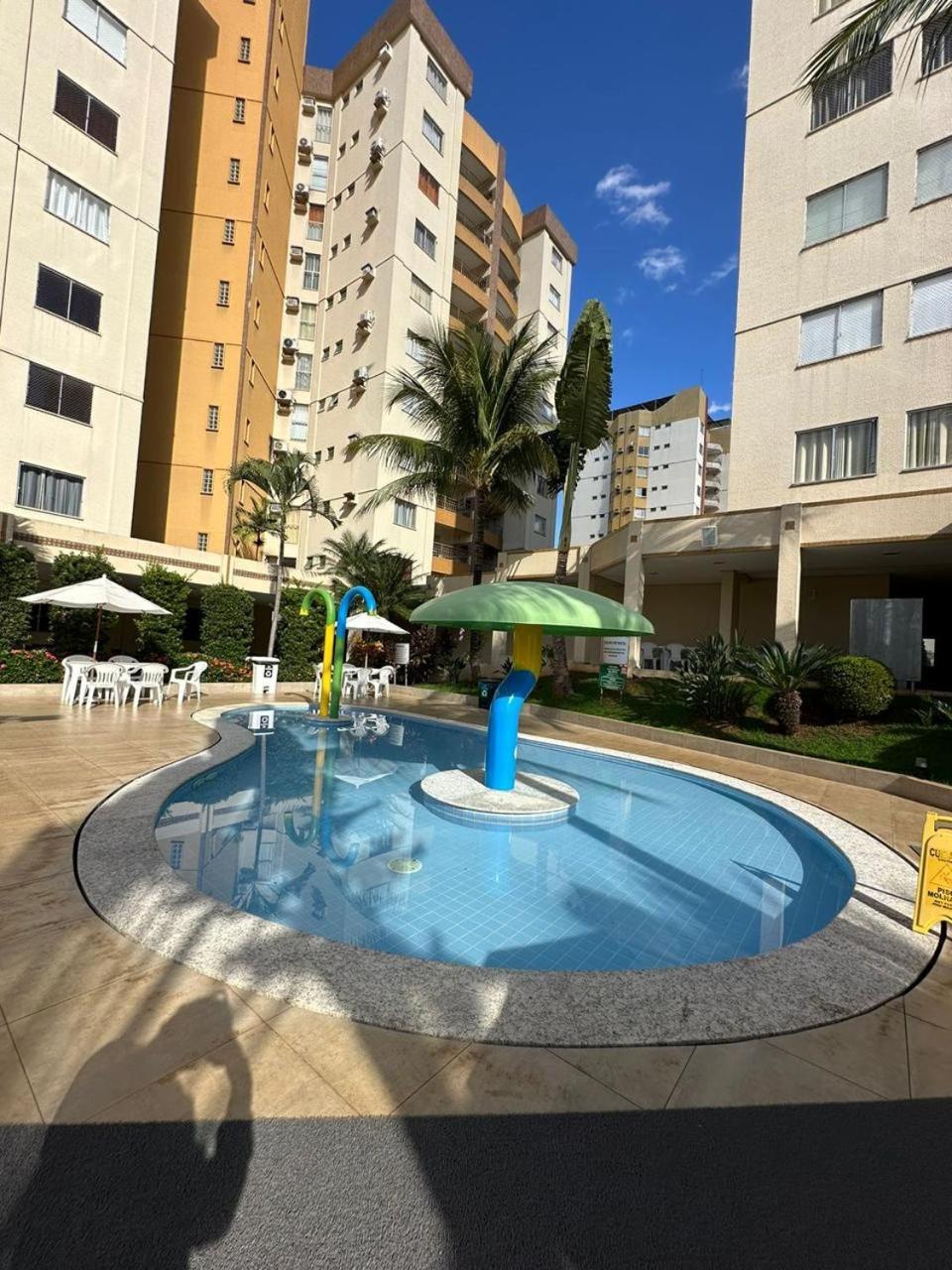 Aparthotel Caldas Novas - Prive Das Thermas II - Apto 3 Quartos - Parque Aquatico Exterior foto