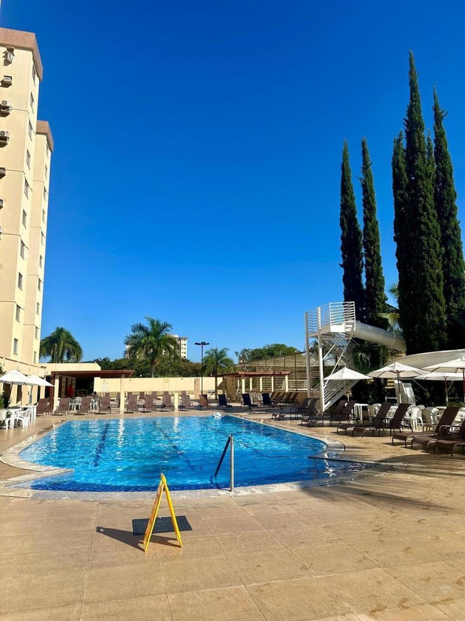 Aparthotel Caldas Novas - Prive Das Thermas II - Apto 3 Quartos - Parque Aquatico Exterior foto